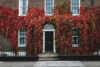 door dublin autumn red leaves