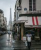 eiffel tower during rain