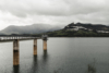 A Lake in Andalusia with a white village in the background