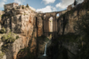 Ronda Puente Nuevo and a waterfall