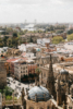 Sevilla panoramic view of the city center