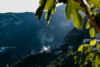 smoke rising from a mountain village in Ravello, Amalfi Coast, Italy